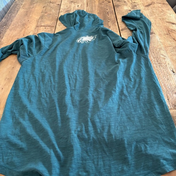 Nike Dri-Fit Philadelphia Eagles On Field Performance Long Sleeve Hooded Shirt - Picture 10 of 11